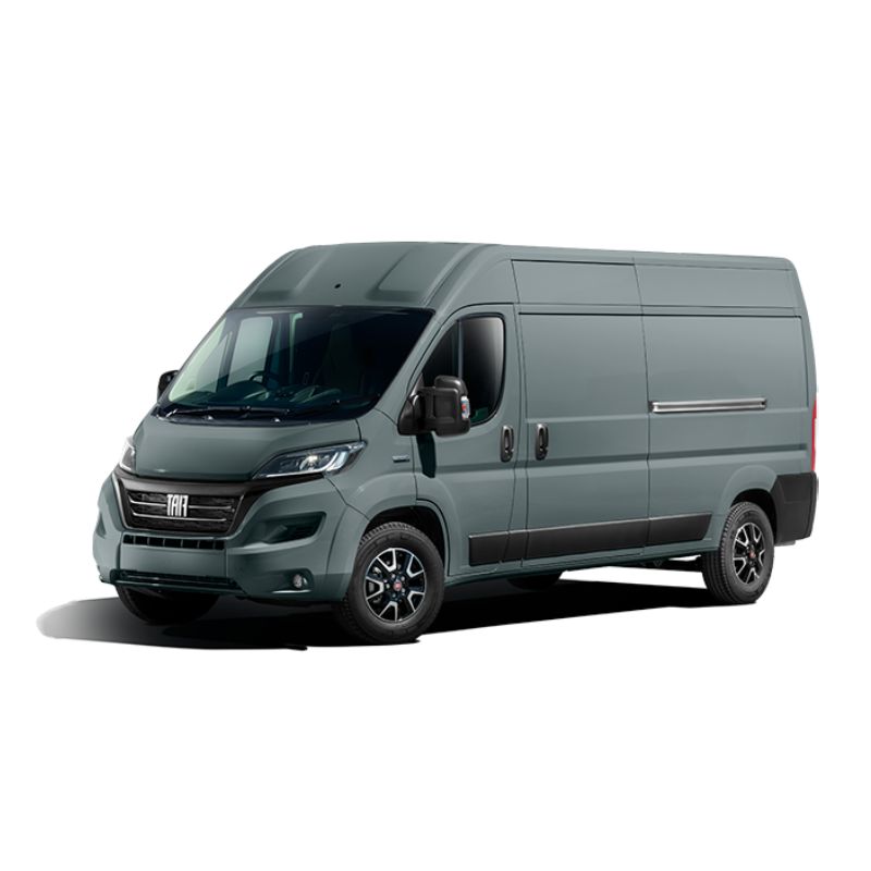 Fiat Ducato - Gebrauchte und neue Teile in Farbe. Miniatur Lieferwagen.