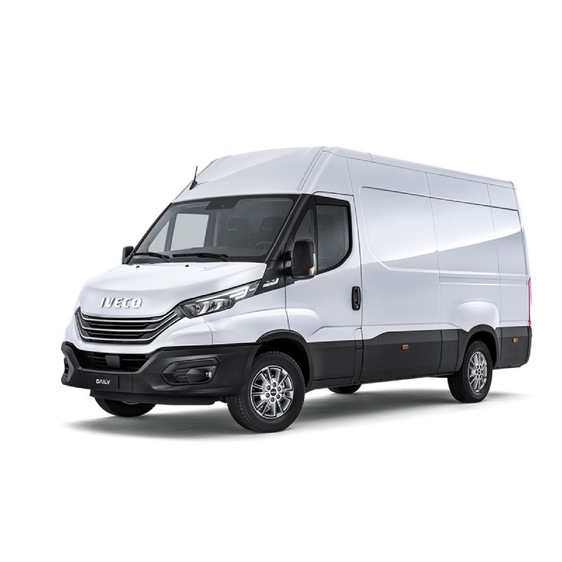 Iveco Daily - Gebrauchte und neue Teile in Farbe. Miniatur Lieferwagen.