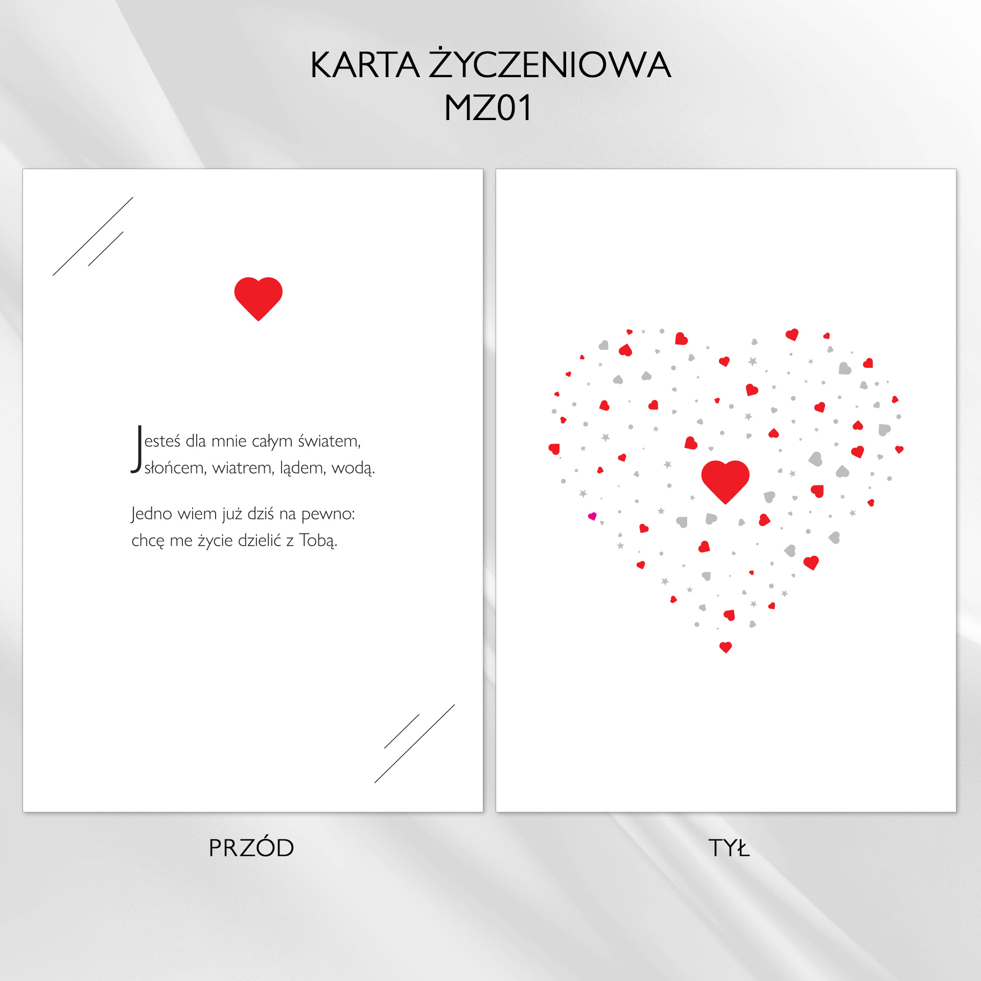 Karta życzeniowa MZ01