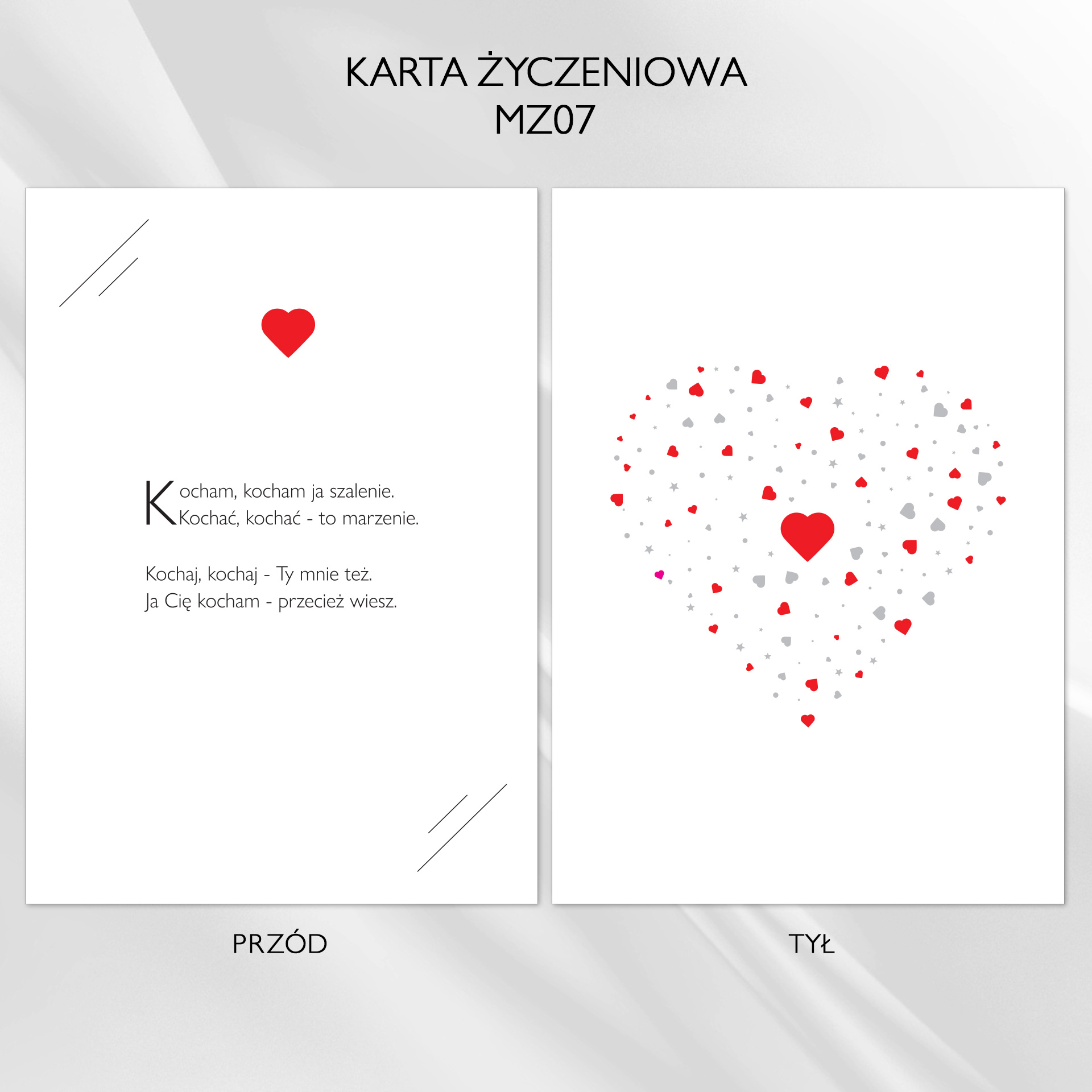Karta życzeniowa MZ07
