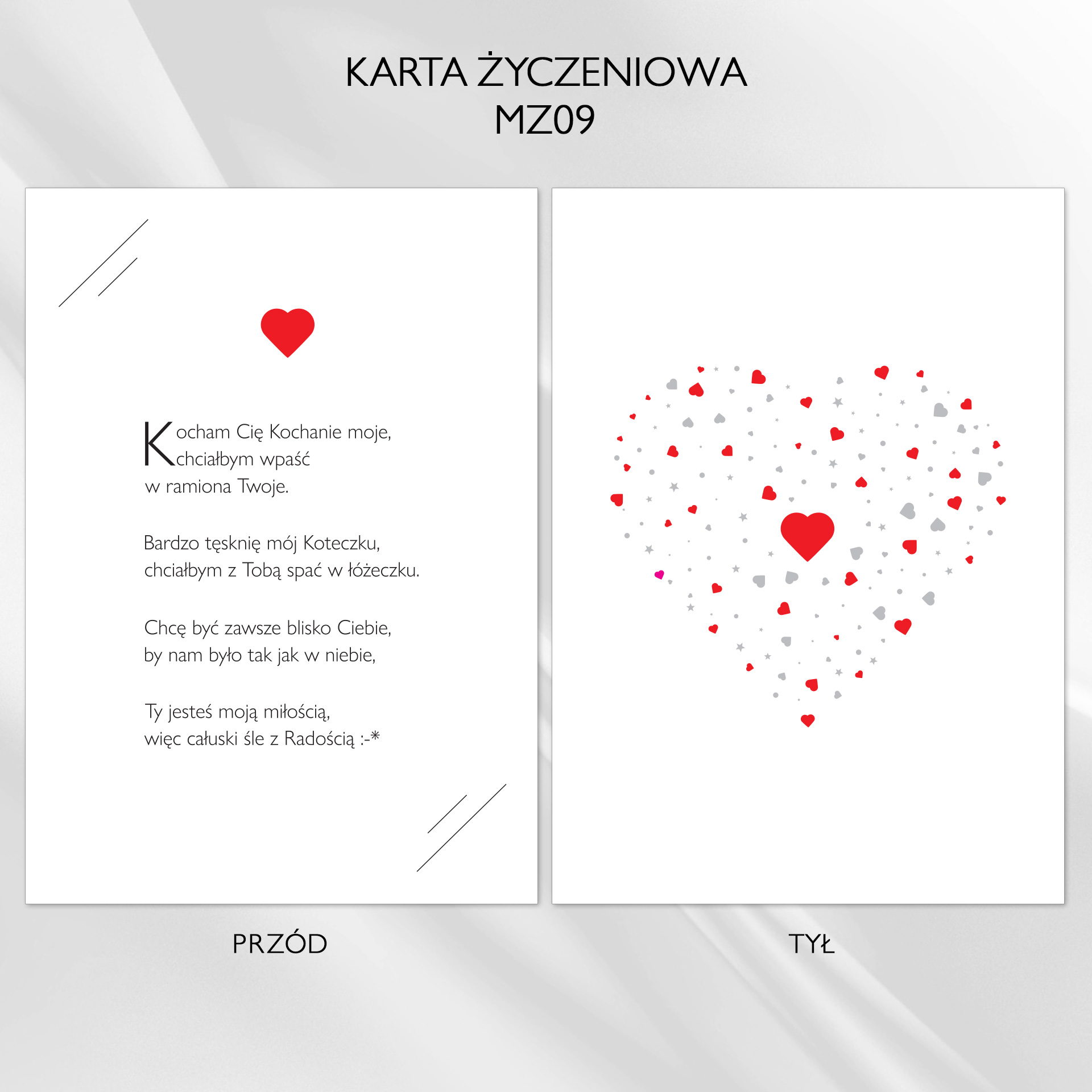 Karta życzeniowa MZ09
