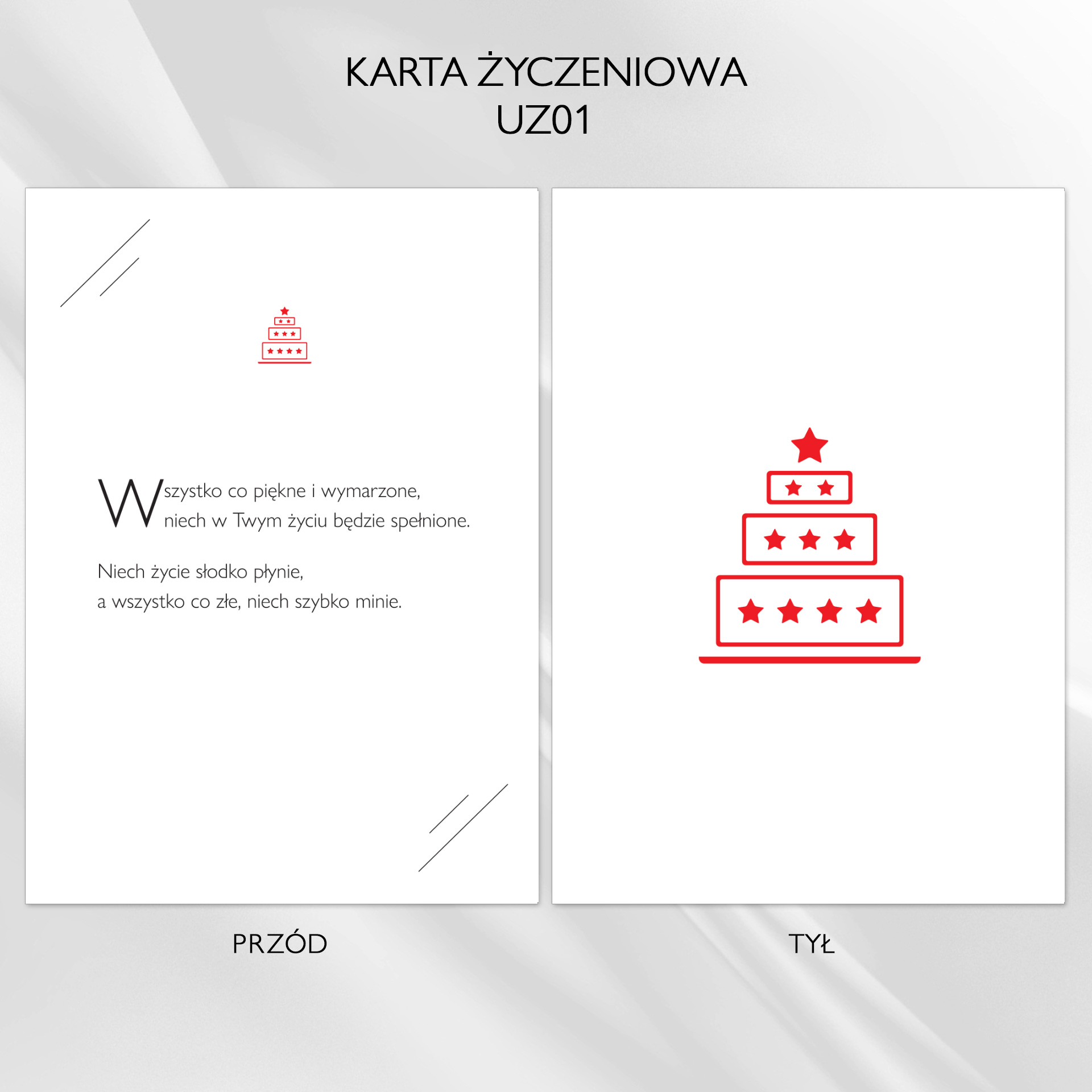 Karta życzeniowa UZ01