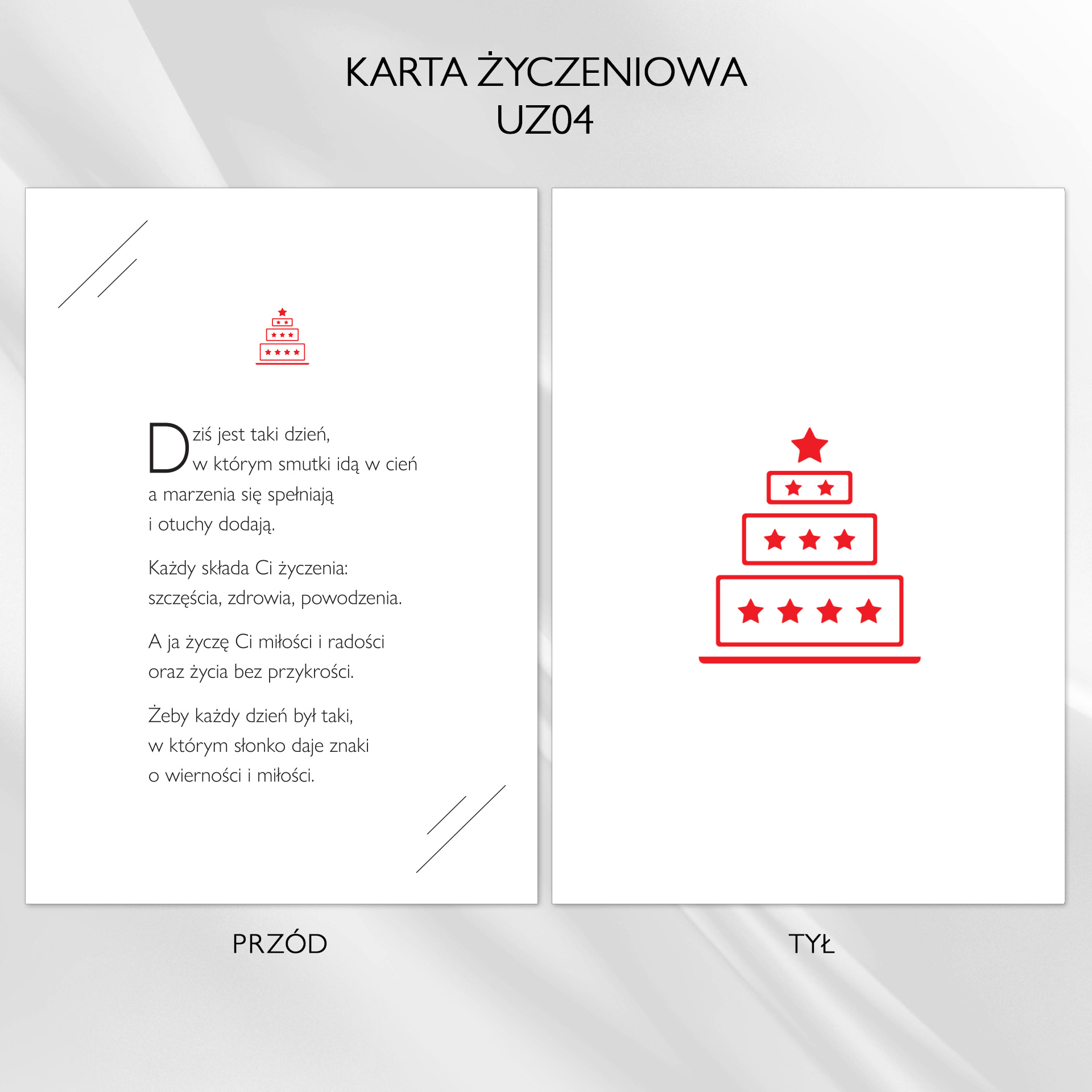Karta życzeniowa UZ04
