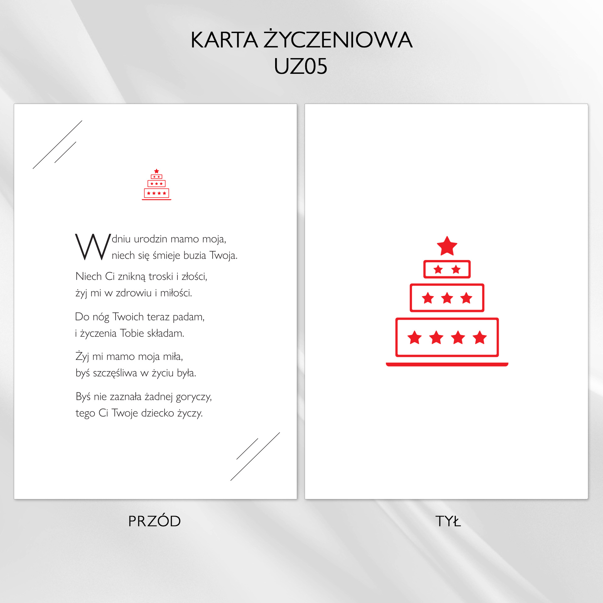 Karta życzeniowa UZ05