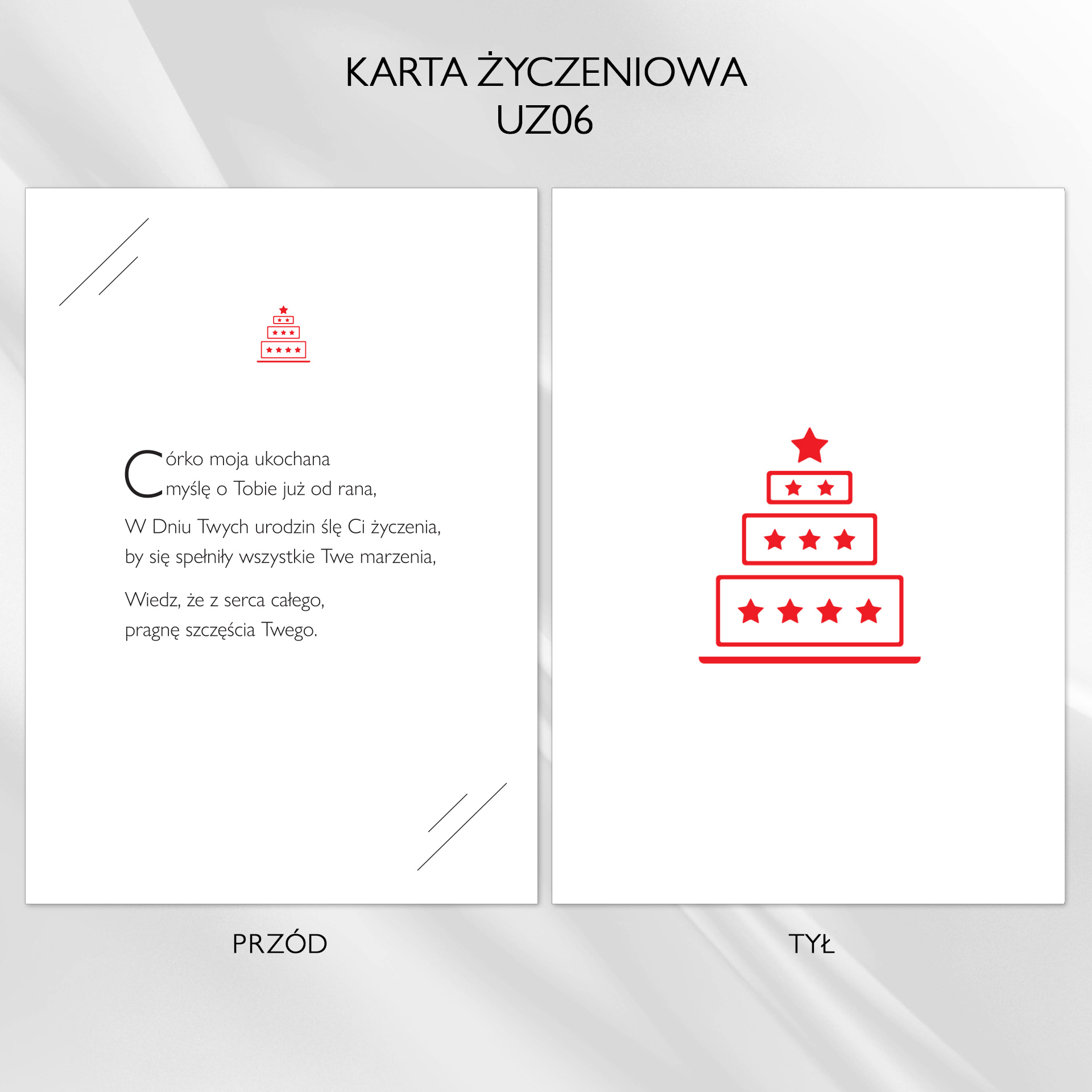 Karta życzeniowa UZ06